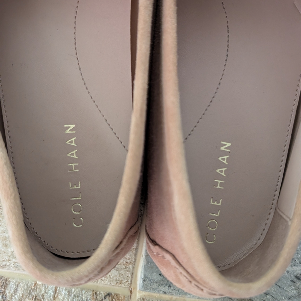 Cole Haan Tan Suede Loafers Sz 9 - Picture 5 of 10